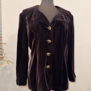 Dana Buchman Black Velvet Jacket